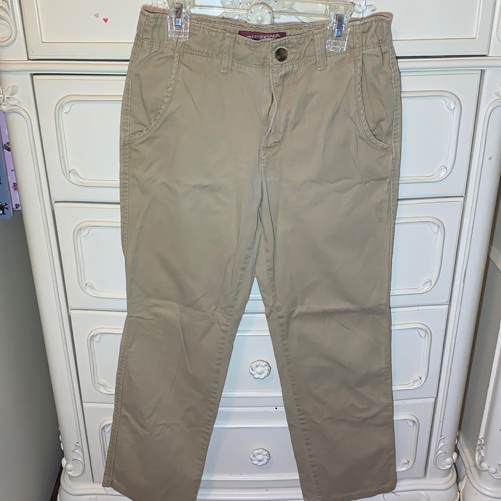 Arizona Jeans Khaki pants Sz Boys 16 Regular